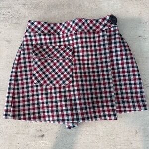Girls Zara plaid skort
